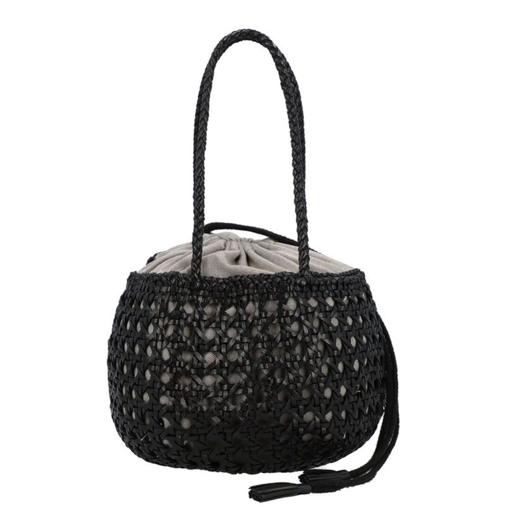 Dragon Diffusion Juventus Leather Shoulder Bag, Black